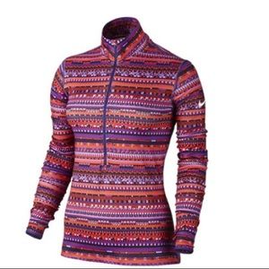 Nike Pro Half Zip Warm 8 Bit Dri-Fit Long Sleeve